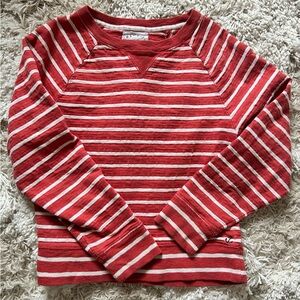 Crewcuts Red and White Striped Sweatshirt